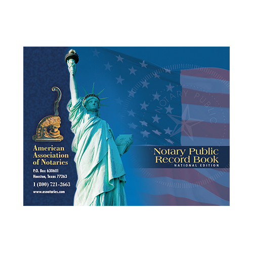 District of Columbia Notary Public Record Book (Journal ) - Statue of Liberty Blue Cover