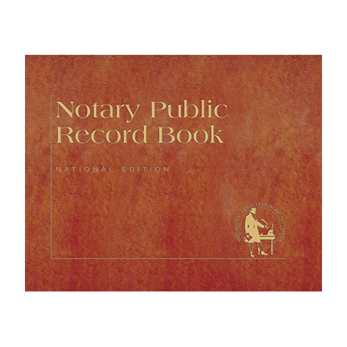 District of Columbia Notary Public Record Book (Journal ) - Traditional Brown Cover