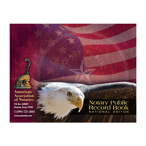 District of Columbia Notary Public Record Book (Journal ) - Eagle & U.S. Flag Cover